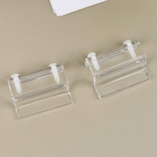 balacoo 4pcs Acrylic Fish Tank Cover Holder Bracket Aquarium Support Rack for Open Tanks Stable Design for Thick for Turtle Pet