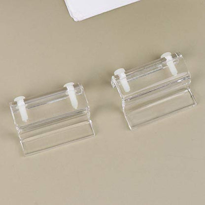 balacoo 4pcs Acrylic Fish Tank Cover Holder Bracket Aquarium Support Rack for Open Tanks Stable Design for Thick for Turtle Pet