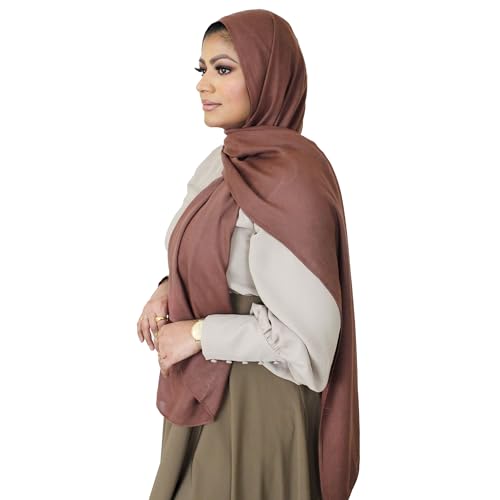 Modal Hijab for Women | Headscarf - color: Mocha Modal - Plain Hijab