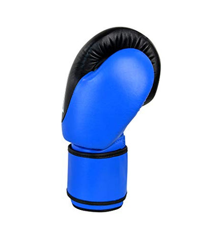 Competition Boxing Gloves | Punch Bag Mitts Sparring Punching Training MMA Fighting Sports - color: Blue, size: 10 oz