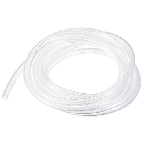 uxcell PVC Hose Tube, 5mm(0.19") ID x 8mm(0.31") OD 3 Meter 9.8ft Clear Vinyl Tubing, Plastic Flexible Water Pipe - size: 5x8mm