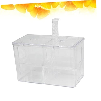 Generic Box Fish Aquarium Sponge Cup Hooks Feeder Catch Isolation Pour Tanks Pool Canister Air Crate Release Dividers Kit Net Pump Holder Transparent
