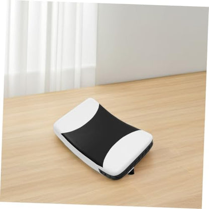 Taekwondo Kicking Pad and Curved Side Kick Shield for Martial Arts Training, Black and White Small Size Sport Shield for Karate Sparring and Kickboxing Sessions
