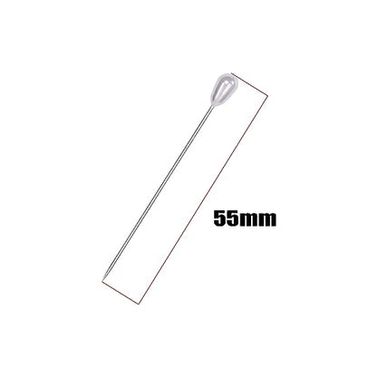 Shapenty Pearl Head Pins Teardrop Corsage Boutonniere Pins Straight Pins for Fabric Sewing Quilting Projects Jewelry Making Wedding DIY Craft Flower Decoration, 100PCS (55mm) - size: 55mm