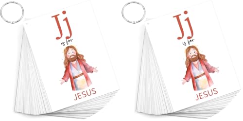 Skyygemm 26 Pcs Bible Verse ABC Flash Cards for Kids, Scripture Memory Card - size: Medium (Pack of 2)