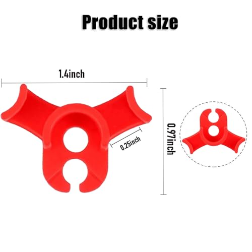 40 Pcs Low Stress Training Clips, 90 Degrees Plant Trainer, Bud Benders, Plant Stem Support Bender for Plants - Red - color: 40 Pcs Red