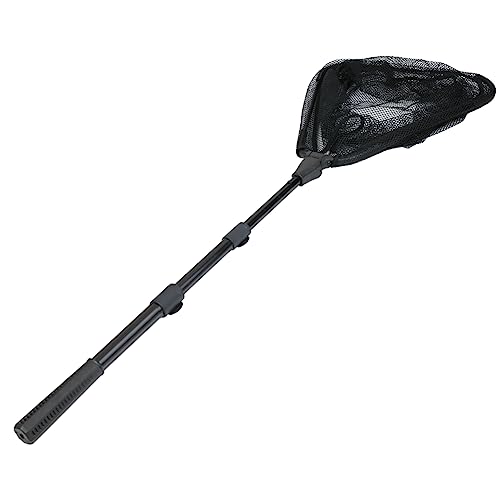 RESTCLOUD Fishing Landing Net with Telescoping Pole Handle, Fishing net Freshwater for Kids Men Women, Extend to 40-63 Inches - style: K: Aircraft-grade Aluminum Handle, 82" Full
