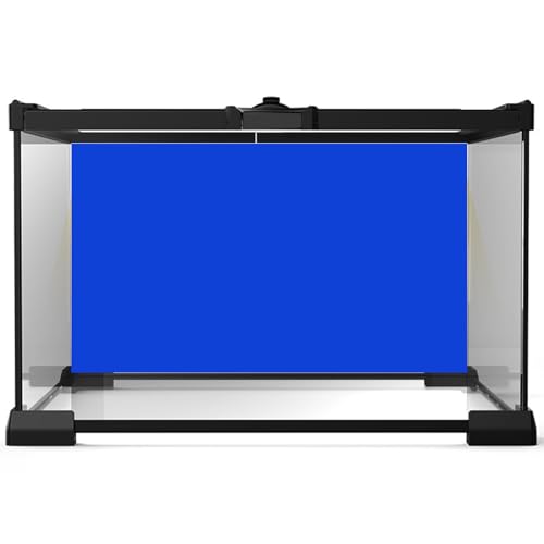 Aquarium Background Blue Fish Tank Background Fish Backdrop for Aquarium Wallpaper Fish Tank Backdrop Aquarium Poster Background Reptile Habitat Background Vinyl 48x20in - size: 48(W)x20(H)inches/ 120(W)*50cm(H)
