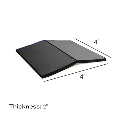 COCO MATS 'N MORE High Density Foam Karate Mat V4 – Non-Slip Cushioned Gym Mat with Cross-Linked Polyethylene Foam Core, Durable Exercise Mat & Padded Floor Mat for Martial Arts - size: 4' x 4'