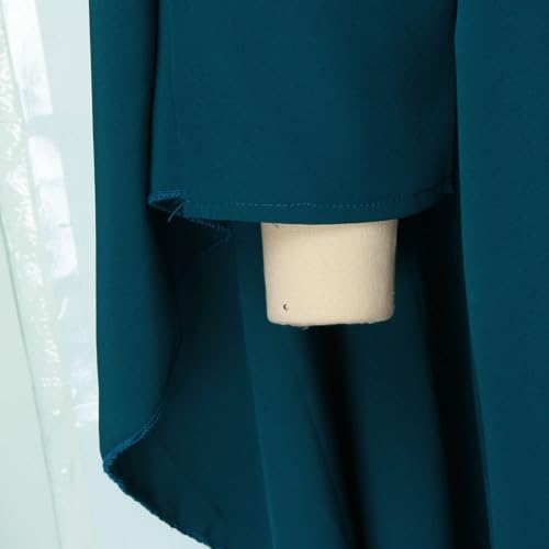 Muslim Dresses for Women One-Piece Long Sleeve Islamic Prayer Dress O Neck Slim Fit Islamic Evening Gown - color: Green, size: Small