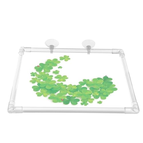 Aquarium Floating Plant Corral Aquarium Food Ring Lawn Clear Patio Yard Garden Acrylic Floating Plant Ring Fish Feeding Ring