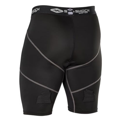 Shock Doctor Youth Hockey Compression Short with BioFlex Cup Included for Youth Boy's - size: XX-Small