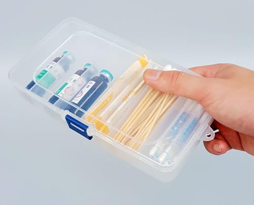 2 PACK Transparent Plastic Bead Organizers (6 Grids),Craft Organizers and Storage Beads Organizer, Art DIY, Crafts Jewelry Storage, Fishing Tackles, Size 7.48 x 3.94 x 1.38 in - size: 6 Grids