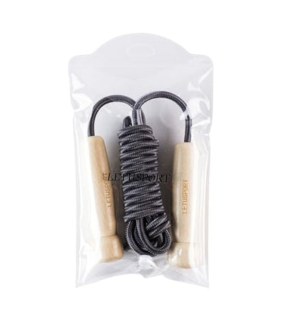 8.8 Feet Jump Rope for Women Men Kids Wooden Handle Jumping Ropes - color: Grey