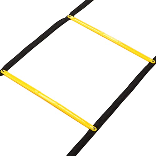 Agility Speed Training Fixed Ladder for Football Basketball, Sturdy Material Increase Your Speed for Athletes, Yellow Black Color