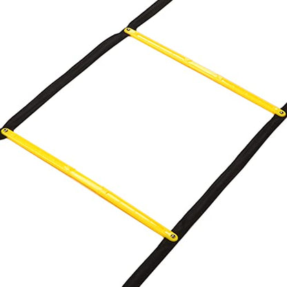 Agility Speed Training Fixed Ladder for Football Basketball, Sturdy Material Increase Your Speed for Athletes, Yellow Black Color
