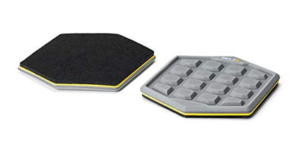 SKLZ Slidez Dual-Sided Exercise Glider Discs for Core Stability Exercises for Hands & Feet, Court Use, grey - style: Court