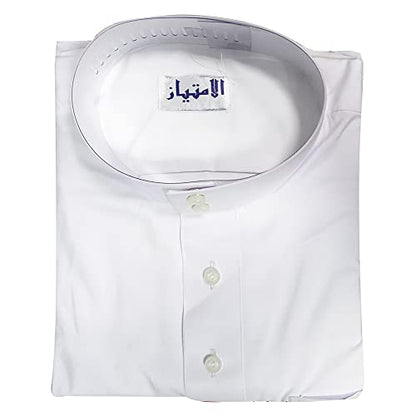 Traditional Dishdasha – Mens Saudi Style Thobe Classic - Full Length Long Sleeve Islamic Thobe - White - size: XX-Large