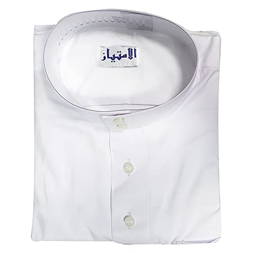 Traditional Dishdasha – Mens Saudi Style Thobe Classic - Full Length Long Sleeve Islamic Thobe - White - size: XX-Large
