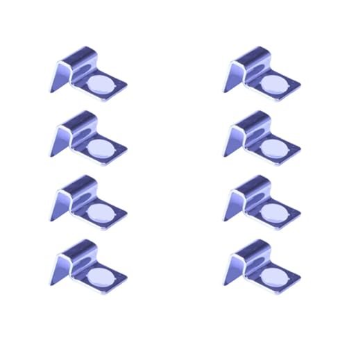 Peiiwdc 8pcs Stainless Steel Aquarium Cover Clip Optional Thickness Lid Clamps Brackets for Fishtanks Aquarium Lid Clamps - size: 5mm