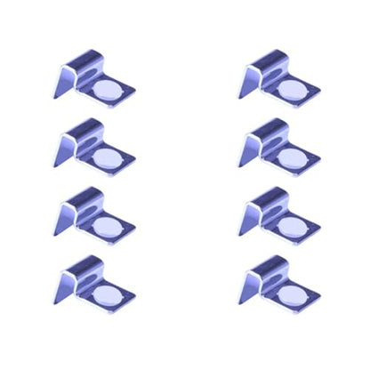 Peiiwdc 8pcs Stainless Steel Aquarium Cover Clip Optional Thickness Lid Clamps Brackets for Fishtanks Aquarium Lid Clamps - size: 5mm
