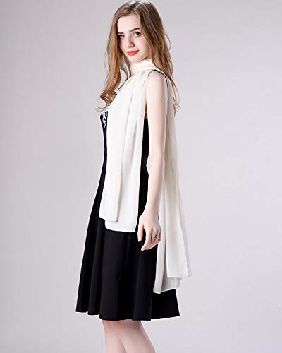 Shawl and Wrap for Evening Dresses Wedding Sheer Scarfs Women Scarve - color: Light Champagne, size: One Size