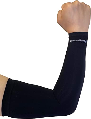 Cooling Arm Sleeves for Men & Women, UPF 50+ UV Protection - color: Cooling-arm-sleeves-black