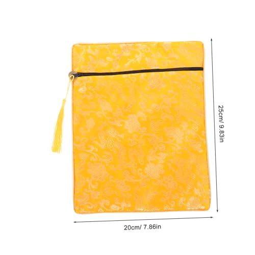 FRCOLOR Book Carrying Bag Bag Quran Cover Bible Protective Silk Fabric Storage for Clothes Wallet Wedding Purse
