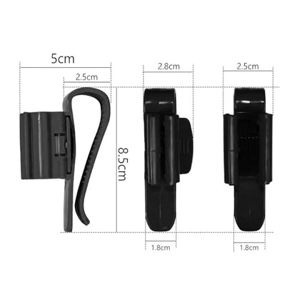 10 Pieces Fish Tank Water Pipe Mounting Clip Aquarium Tube Clamp for Diameter 8-16 mm Water Pipe, Black