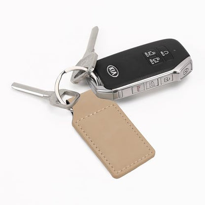 LaserGram Rectangle Keychain, Allah 2, Personalized Engraving Included (Beige) - color: Beige