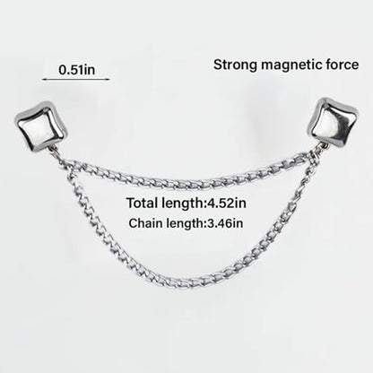 Hijab Magnets with Chain - 10X Hijab Magnets Pins for Women | Multifunctional Powerful Magnetic Buttons for Scarves, Bags, Headscarves