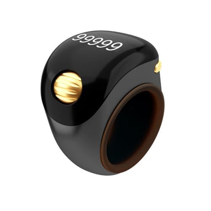 Interchangeable Tasbih Zikr Rings 3 Size Digital Prayer Counter Electronic Counting for Digital Counter - color: Black