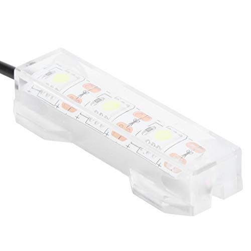 LED Aquarium Light, Light Weight USB Charging Underwater Light, Plastic Waterproof 2.4X0.8Inch for Aquarium Freshwater Office Desk Fish Tank