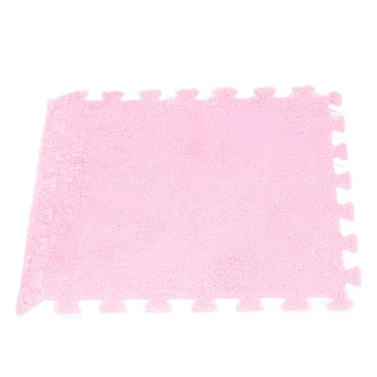 10pcs 30 cm/11.8 in Foam Puzzle Floor Play Mat,Interlocking Carpet Tiles for Home Gym and Fitness Room (Roseate) - color: Roseate