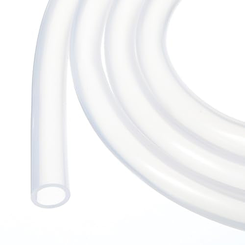 3.3ft 3/8" ID x 1/2" OD Silicone Tubing Clear Industrial Plastic Tubing Pure Silicone Hoses for Pump Siphoning Draining Irrigation Brewing - color: Clear, size: 3/8" x 1/2"