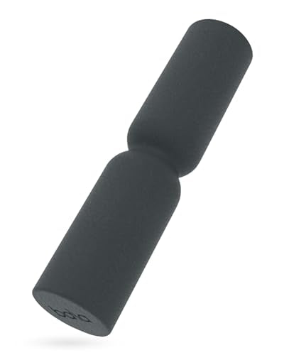 Bala Hourglass Foam Roller (Charcoal) - Soft Density Back Roller Foam for Physical Therapy, Deep Tissue Muscle Massage, Flexibility & Stretching - Workout Roller for Yoga, Neck, Back & Legs Exercise - color: Charcoal