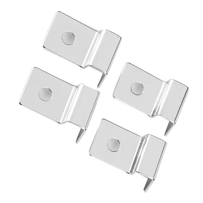 Aquarium Lid Clips for 5mm Glass, Stainless Steel Fish Tank Cover Clips with Silicone Pads, Secure Glass Cover Holder Support Bracket for Aquarium