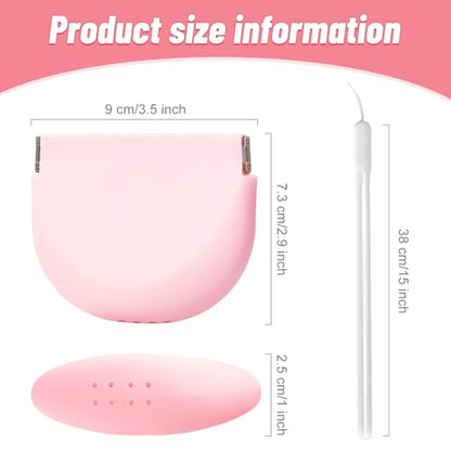 Silicone Retainer Denture Storage Case Holder, Portable Slim Dental Container Cleaning Box with Drain Holes and Leakproof for Aligners, Mouth Guards, Night Guards, Removable Dental Appliances (Pink) - color: Pink