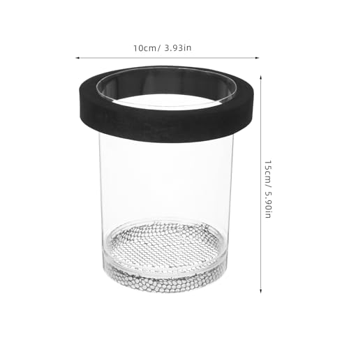 Ipetboom Floating Fish Breeding Box for Aquarium Tank - Plastic Hatching Box with Mesh Net for Baby, 5.9 X 3.9 X 3.9 in