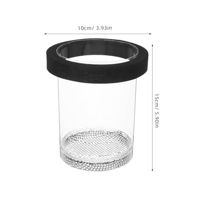 Ipetboom Floating Fish Breeding Box for Aquarium Tank - Plastic Hatching Box with Mesh Net for Baby, 5.9 X 3.9 X 3.9 in