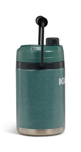Igloo Trailmate Hybrid 54 oz Insulated Water Bottle, Large Sports Water Jug, Beverage Cooler, Spruce - color: Spruce