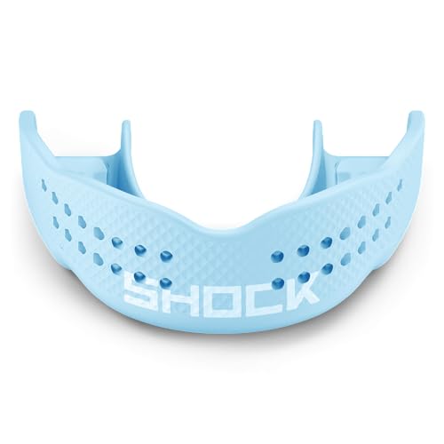 Shock Doctor Trash Talker Basketball Strapless Clear - color: Columbia Blue, size: Adult
