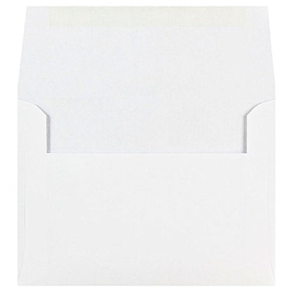 JAM PAPER A6 Invitation Envelopes - 4 3/4 x 6 1/2 - White - 50/Pack - color: White, size: A6