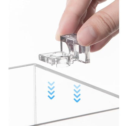 Peiiwdc Aquarium Lid Holder for Various Fish Tanks Aquarium Cover Bracket Clamp Stand Fishtank Habitat Supplies 10PCS Fish Habitat Accessory - color: Suitable for 5mm