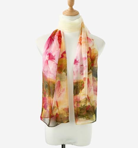 Xyueanlo Fashion Scarves for Women Lightweight Elegant Scarf Sunscreen Wraps Shawls - color: Nymphaea Yellow