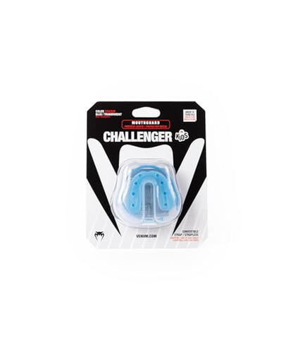 Venum Kids Challenger Mouthguard - Strap/Strapless - color: Blue Transparent, size: Kid's