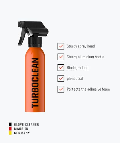 T1TAN Soccer Goalie Glove Cleaner, TURBOCLEAN & TURBOFRESH, 6.8 fl oz (200ml), Goalkeeper Glove Spray, Spray for Durability & Hygiene Spray
