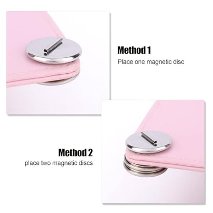 4 Pairs Dual Magnetic Mini Pin Brooch Converter, 0.79in/2cm Harm Free Metal Clothing Buckle Jewelry Pin Backs Lapel Brooch Holder for Scarves Shirts Thin Fabric (Silver, Gold)