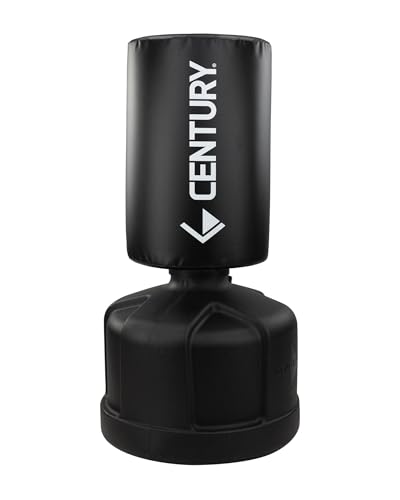 Century Wavemaster Powerline Extra Large, Freestanding Kickboxing Bag, Martial Arts Punching Bag, Eight Height Adjustments, Karate, Tae Kwon Do, MMA, High-Density Foam - color: Black