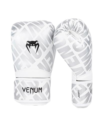 Venum Contender 1.5 Boxing Gloves - color: White/Silver, size: 14-Ounce